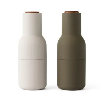 Bottle Grinder 香料研磨器 2个装 - 狩猎绿_米色_胡桃木 - Audo Copenhagen