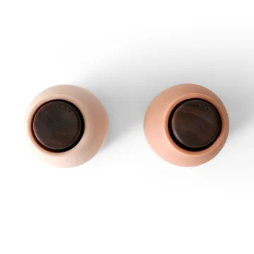 Bottle Grinder 香料研磨器 2个装 - 裸色系_胡桃木盖 - Audo Copenhagen