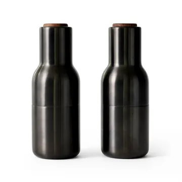Bottle Grinder 金属香料研磨器 2个装 - 古铜色黄铜_胡桃木盖 - Audo Copenhagen