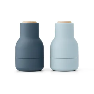 Bottle Grinder 香料研磨器 小型 2件装 - 蓝色系_山毛榉木 - Audo Copenhagen