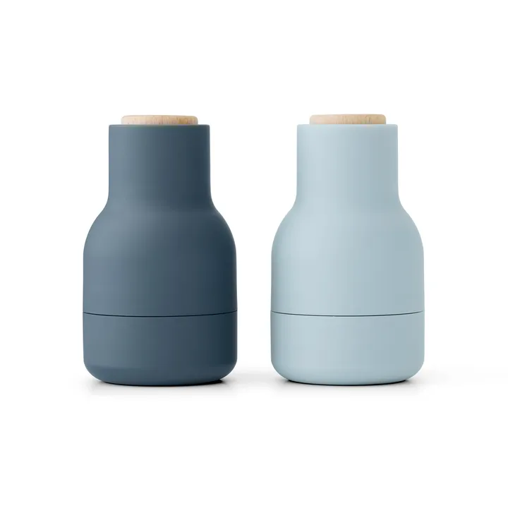 Bottle Grinder 香料研磨器 小型 2件装 - 蓝色系_山毛榉木 - Audo Copenhagen