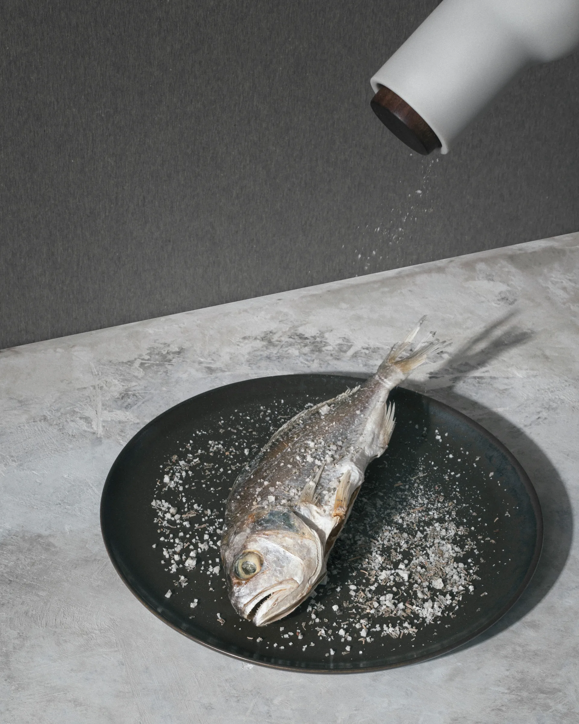 Bottle Grinder 调料研磨瓶两件套装, 灰碳色 (胡桃木盖子) Audo Copenhagen