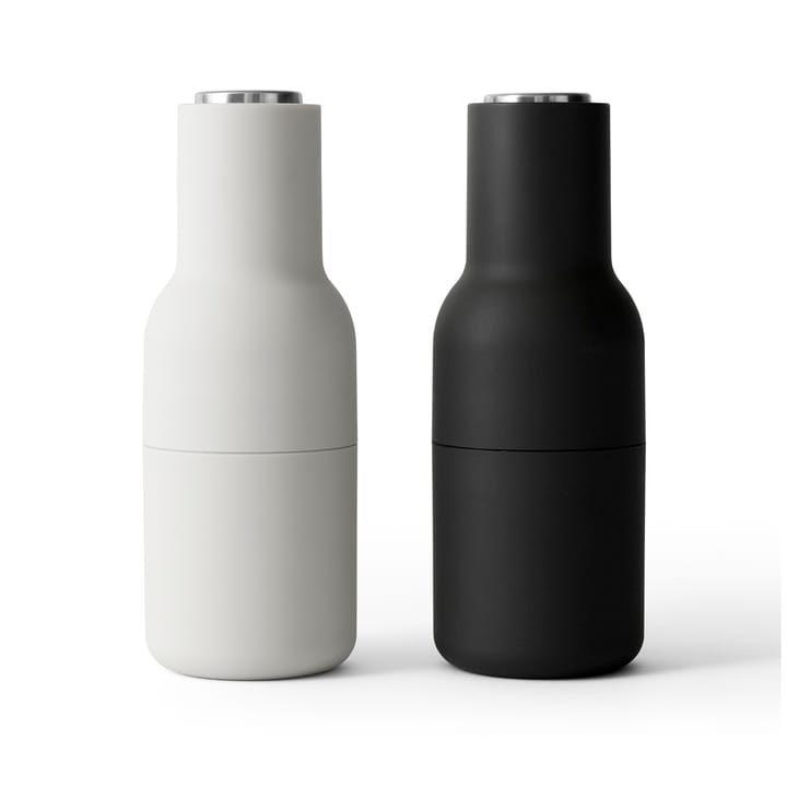 Bottle Grinder 调料研磨瓶两件套装 - 灰碳色 (钢制盖子) - Audo Copenhagen