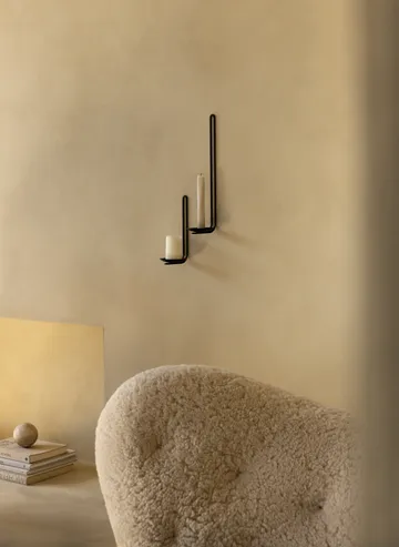 Clip 壁挂茶蜡座 20cm - 黑色 - Audo Copenhagen