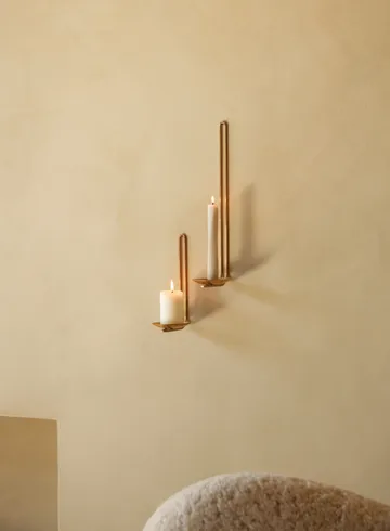Clip 壁挂茶蜡座 20cm - 黄铜 - Audo Copenhagen