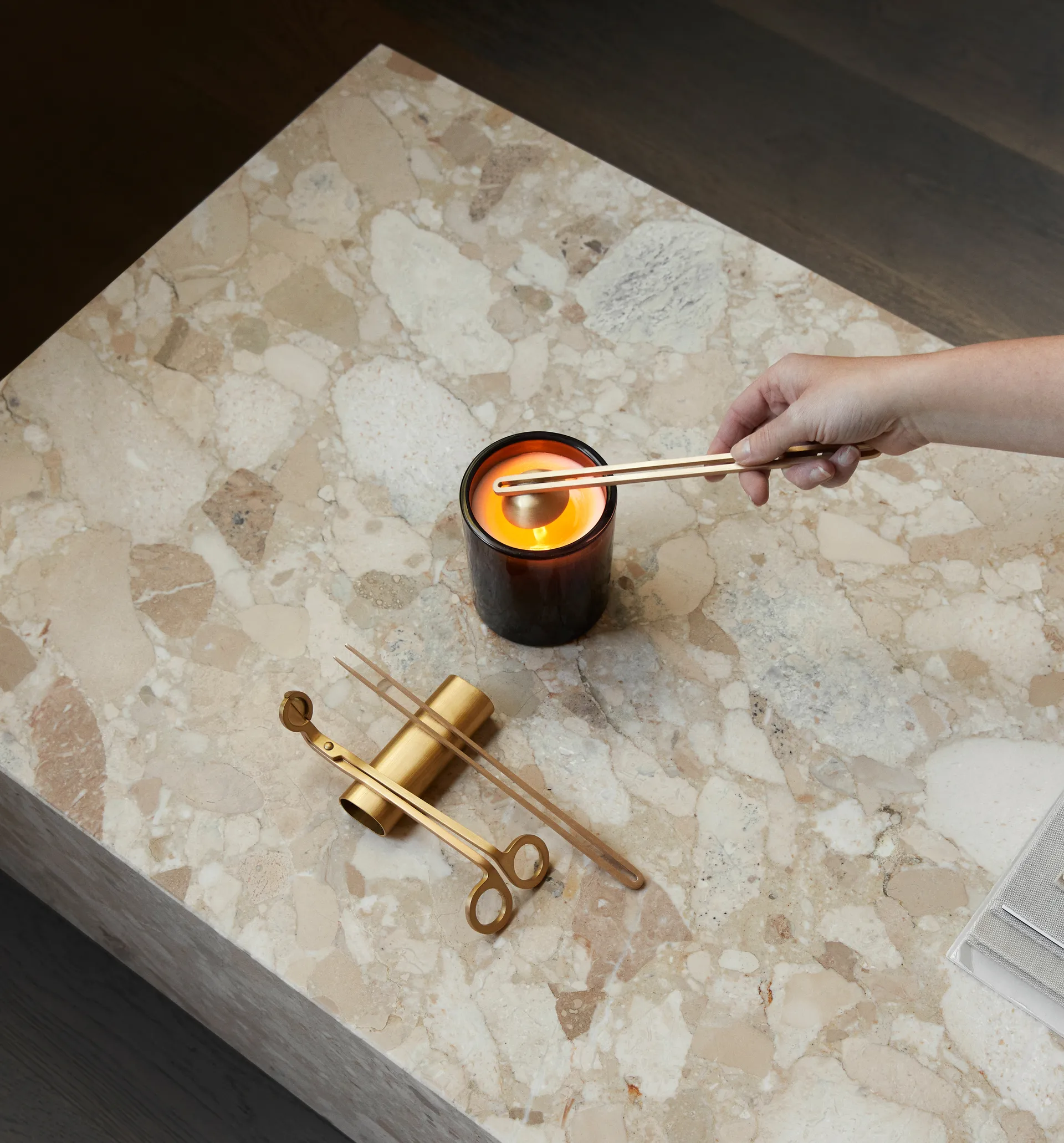 Clip 蜡烛工具套装 4件套, 黄铜色 Audo Copenhagen