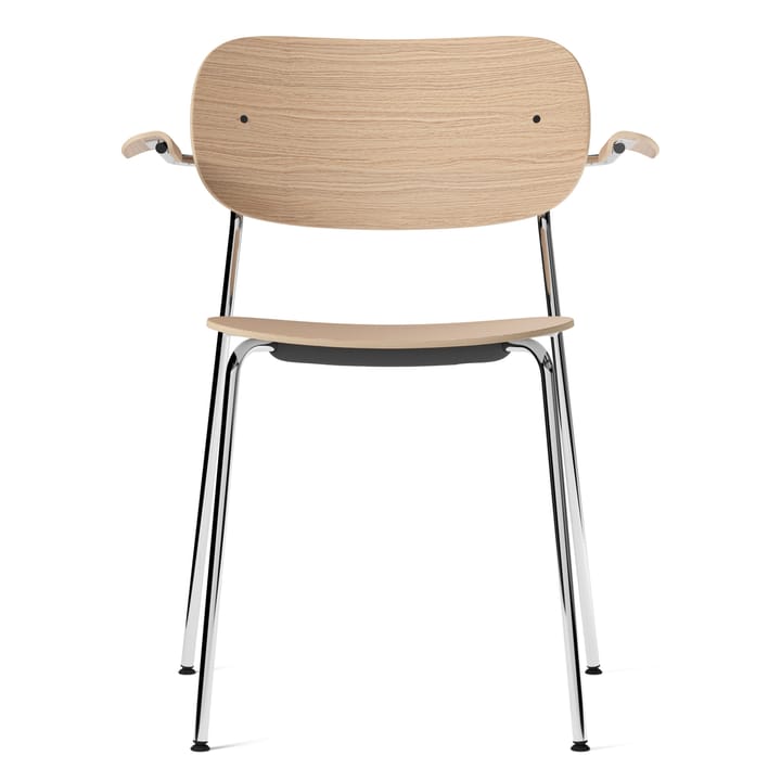 Co 椅子 with armrest chromed legs - oak - Audo Copenhagen