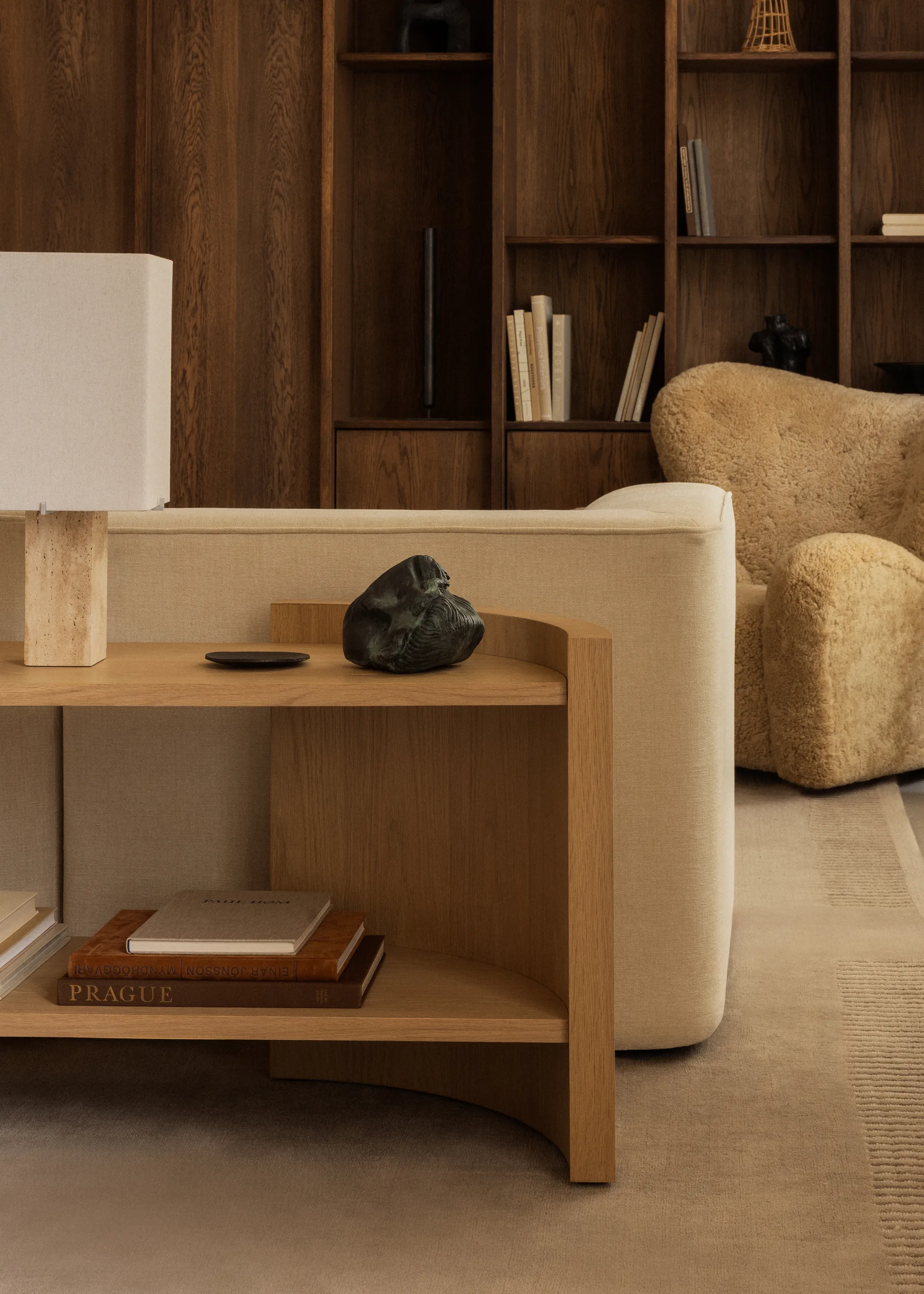 Crescent 月牙 置物架, 未处理橡木_150x60cm Audo Copenhagen