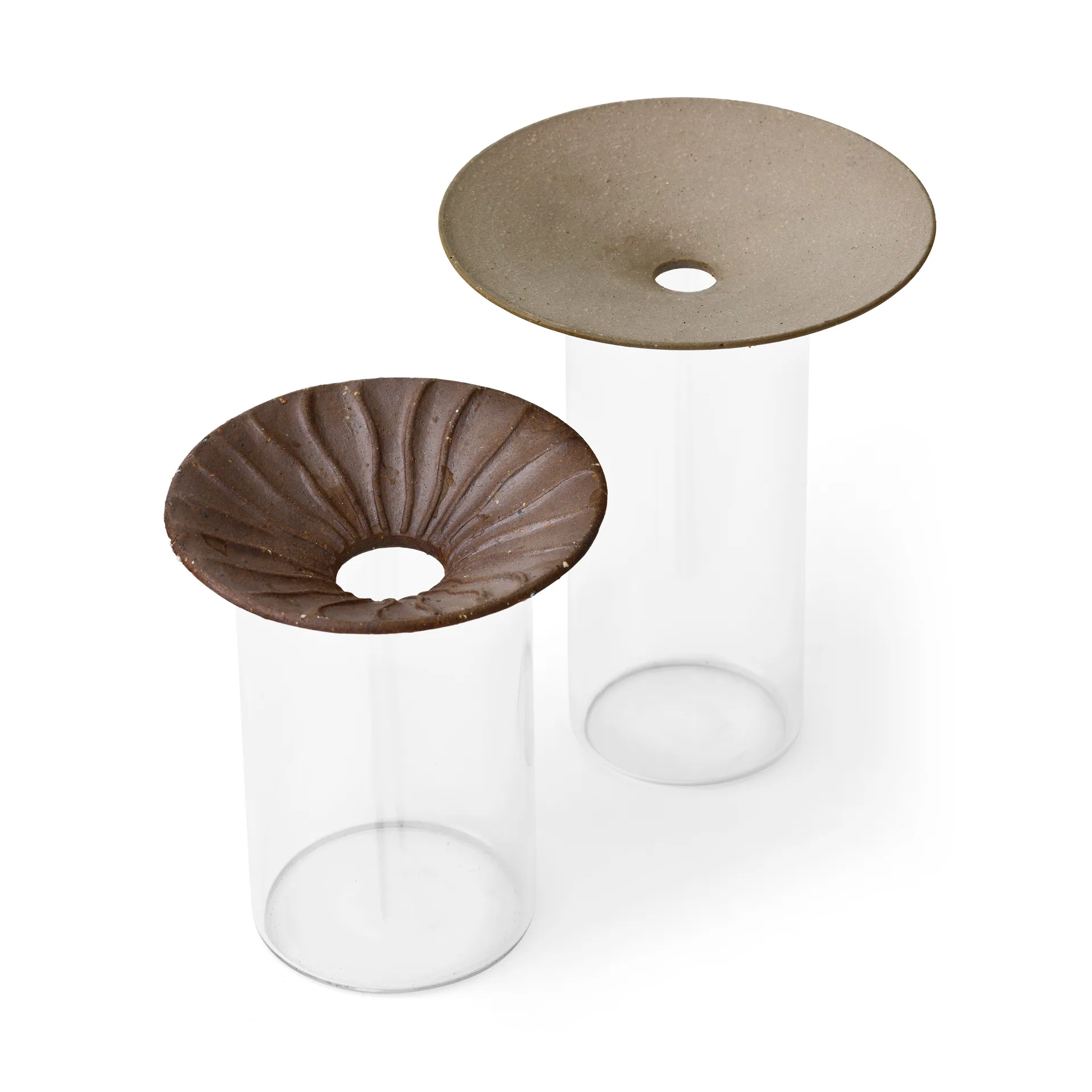 Cresco Propagation 花瓶 2 pieces, 棕色-透明 Audo Copenhagen