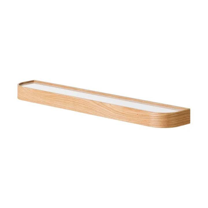 Epoch 带挂钩置物架 118cm - 天然橡木_雾面玻璃 - Audo Copenhagen