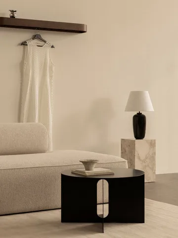 Epoch 带挂钩置物架 118cm - 天然橡木_雾面玻璃 - Audo Copenhagen