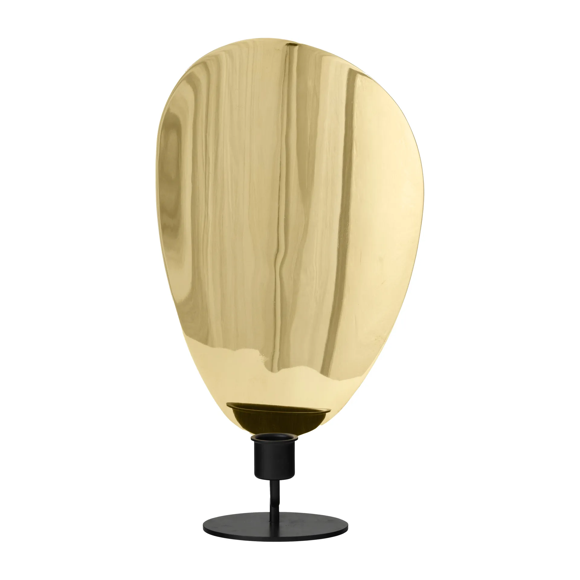 Flambeau 烛台 30cm, 亮面黑色黄铜 Audo Copenhagen