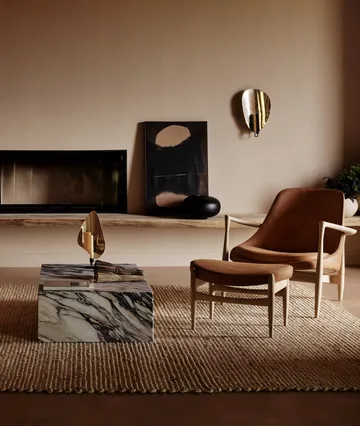 Flambeau 挂壁式烛台 40 cm - 黑色-抛光黄铜色 - Audo Copenhagen