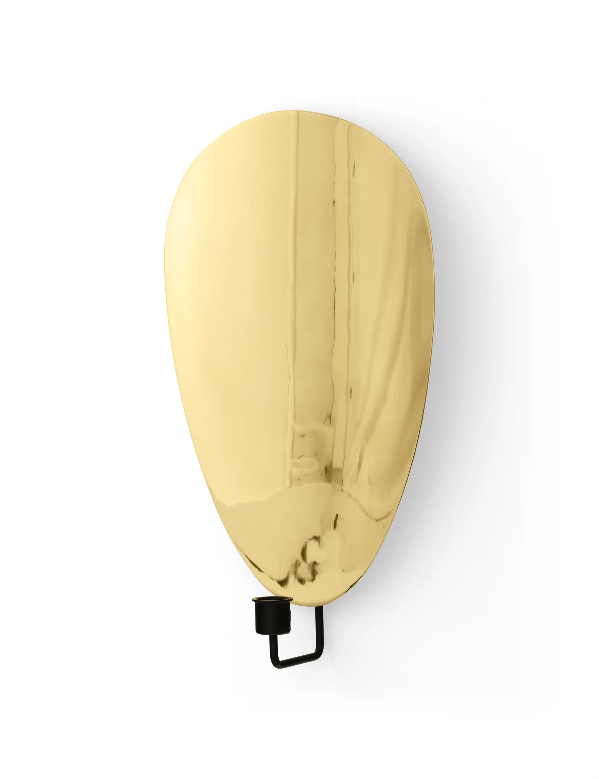 Flambeau 壁挂烛台 40cm, 亮面黑色黄铜 Audo Copenhagen