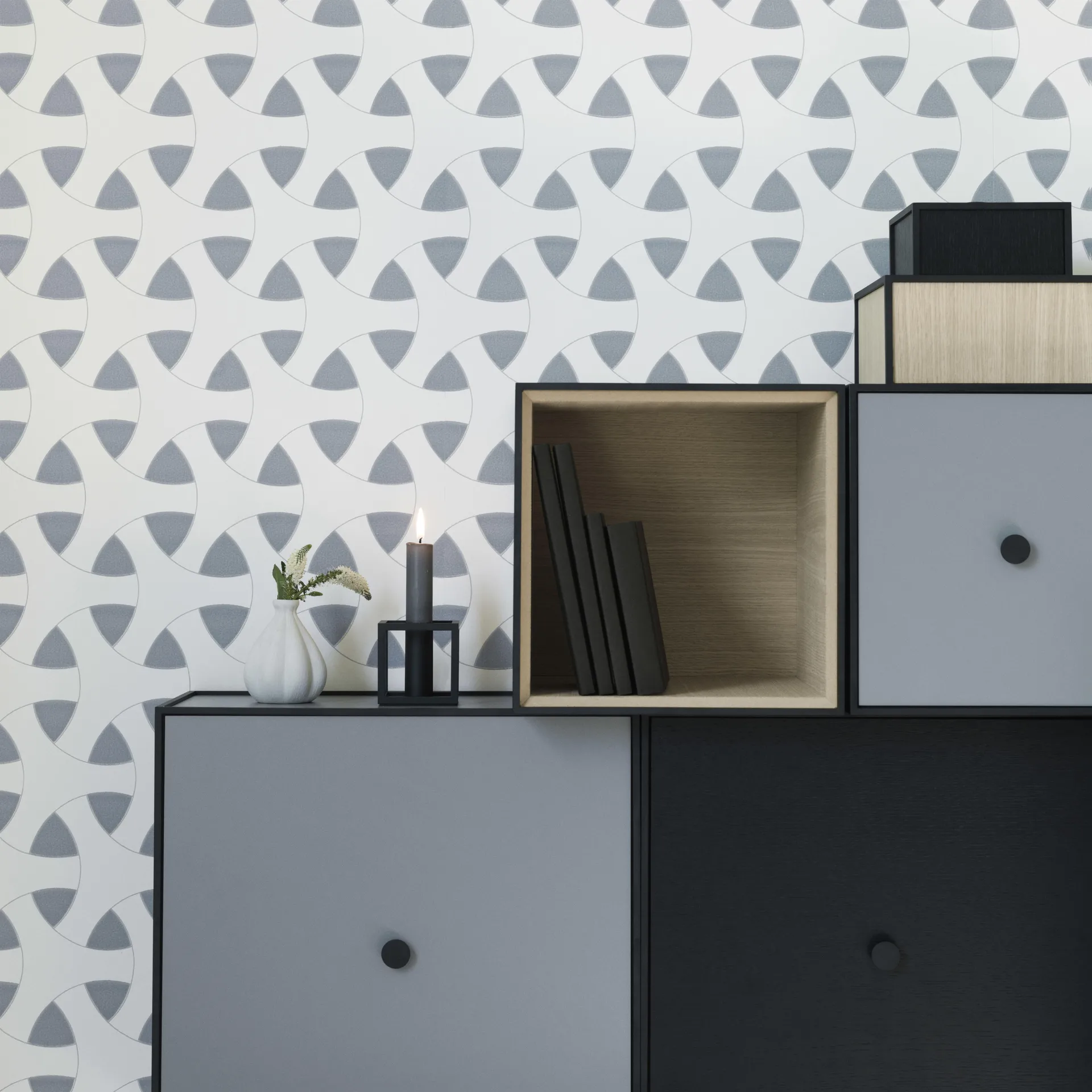 Frame 20cm 宽 带门收纳储物柜, 橡木 Audo Copenhagen