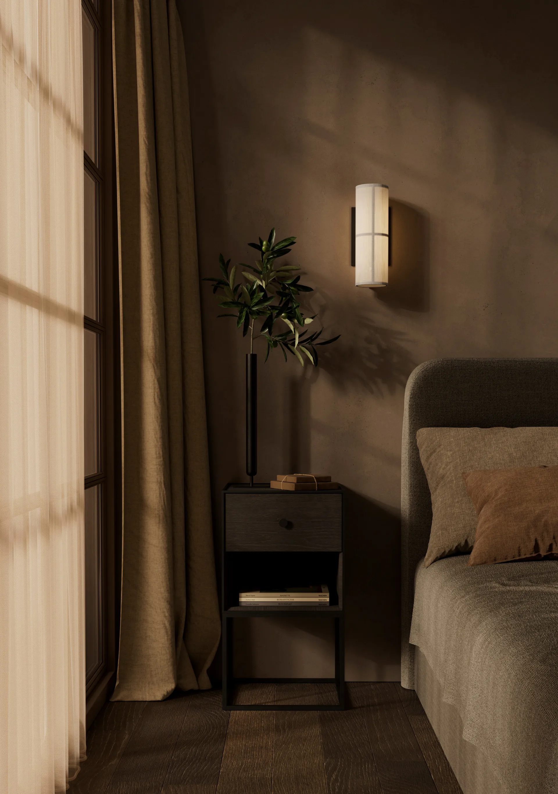 Frame 35cm 宽 边桌/茶几/床头柜, 烟熏橡木色 Audo Copenhagen