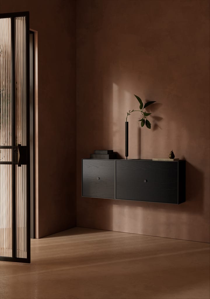 Frame 42cm 宽 带门收纳储物柜, 黑灰 Audo Copenhagen