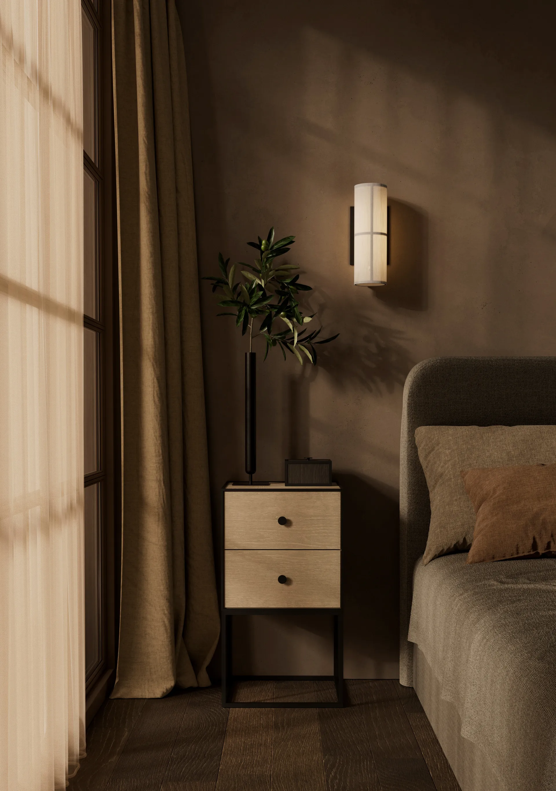 Hashira 壁灯 Ø10 cm, Raw Audo Copenhagen