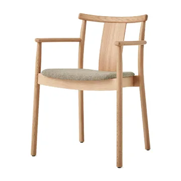 Merkur 带垫扶手椅 - 橡木_Hallingdal 0200米色 - Audo Copenhagen