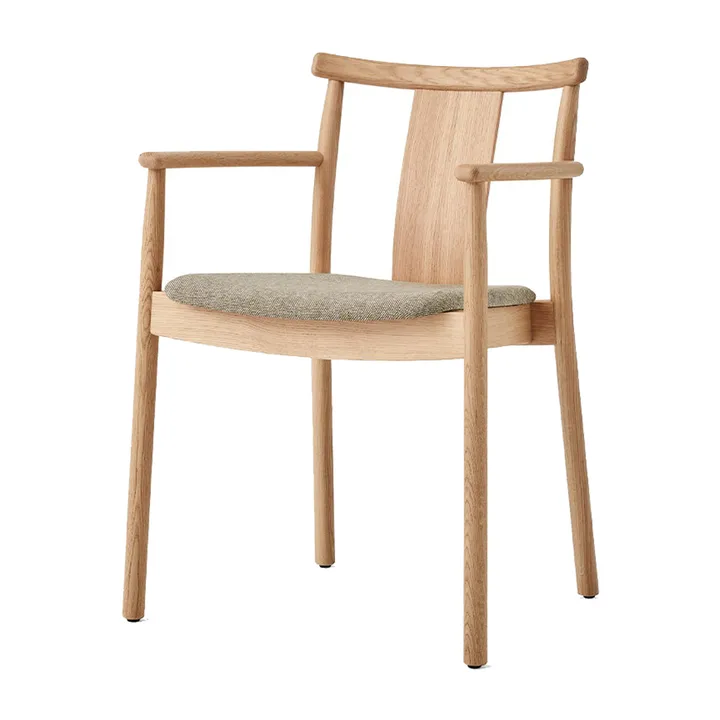 Merkur 带垫扶手椅 - 橡木_Hallingdal 0200米色 - Audo Copenhagen
