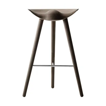 ML42 吧台椅69cm - 棕色涂油橡木_钢色 - Audo Copenhagen