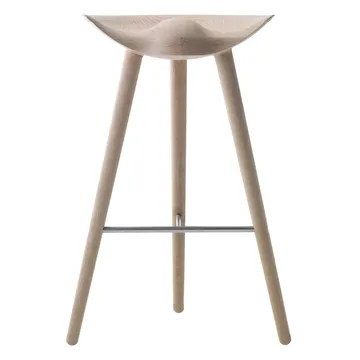 ML42 吧台椅77cm - 橡木色_钢色 - Audo Copenhagen