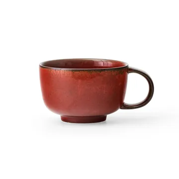 New Norm 带把手陶瓷杯子 25 cl 两件套装 - 红釉 - Audo Copenhagen