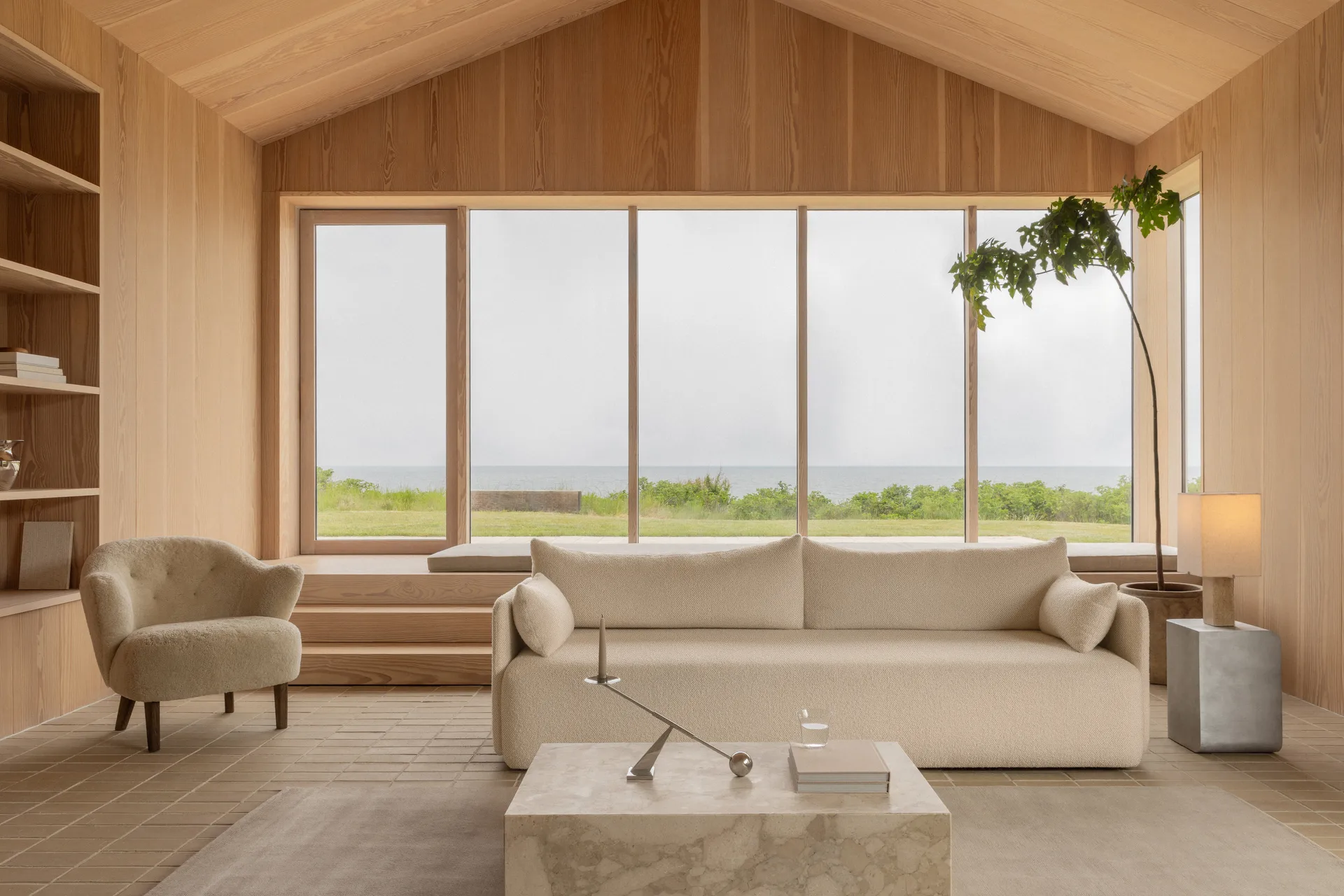 Nonna 台灯 49 cm, Travertine-沙色 Audo Copenhagen