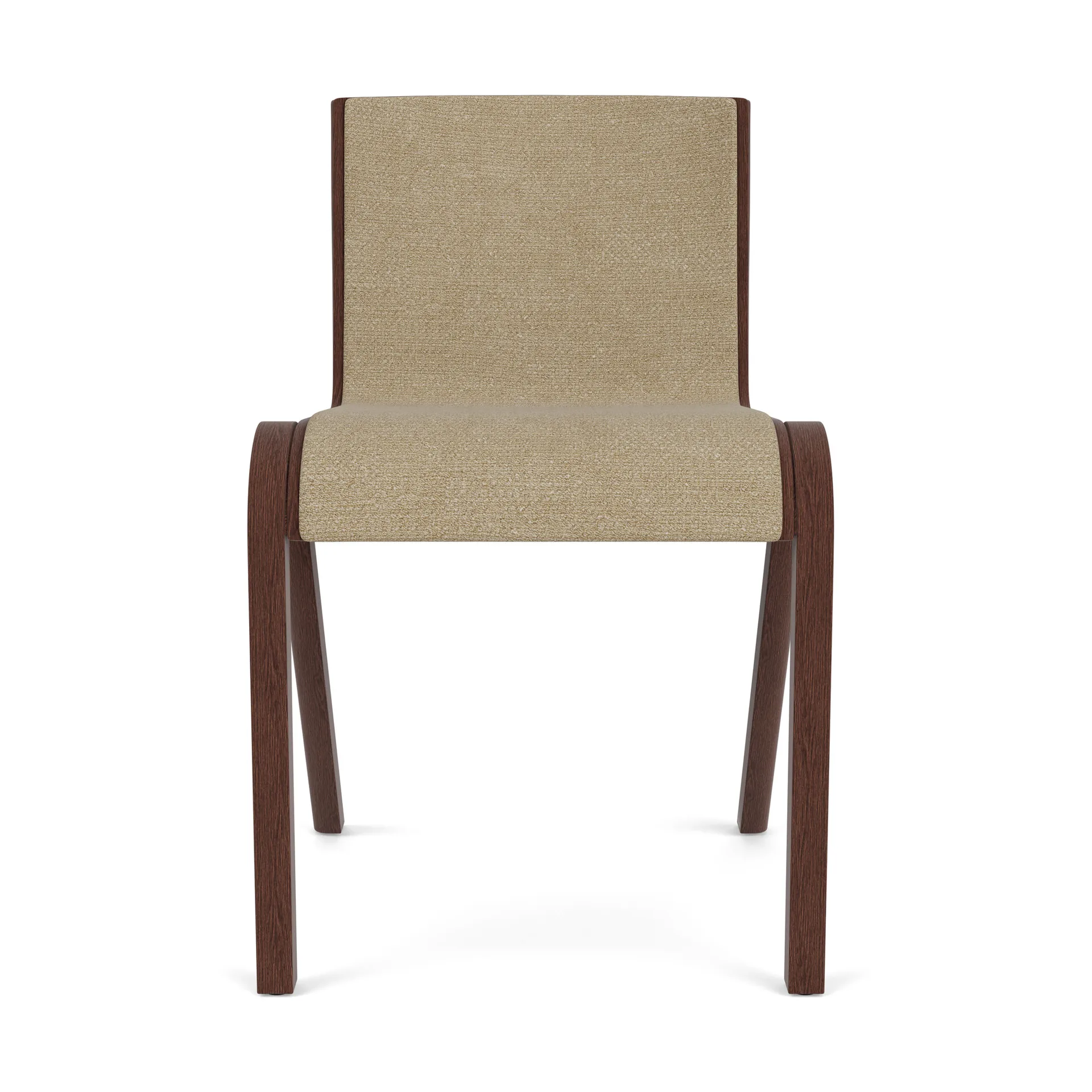 Ready upholstered 椅子, 红色 自然木色-Audo Bouclé 02 Audo Copenhagen