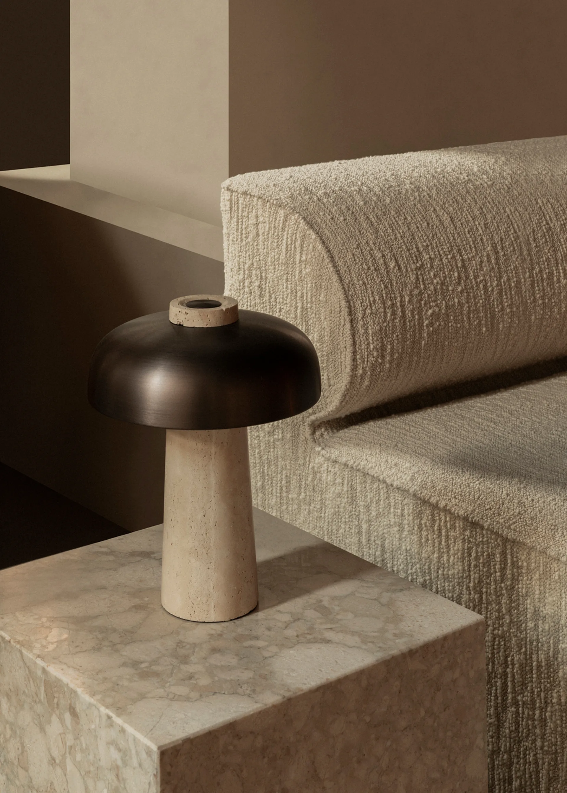 Reverse 台灯 30 cm, 石灰色-古铜色 Audo Copenhagen