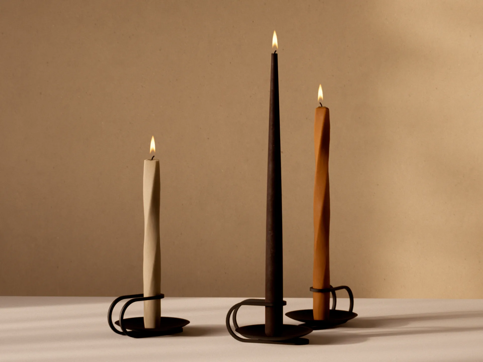 Spire candles 38 cm 六件套装, Ivory Audo Copenhagen