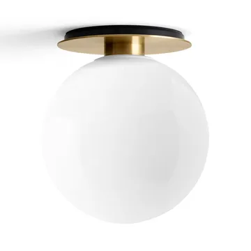 TR吸顶/壁灯黄铜色 - Polished opal glass - Audo Copenhagen