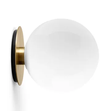 TR吸顶/壁灯黄铜色 - Polished opal glass - Audo Copenhagen
