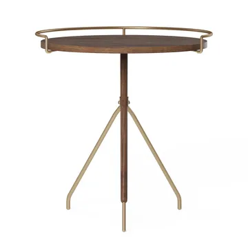 Umanoff 边桌 胡桃木抛光黄铜 - 45cm - Audo Copenhagen