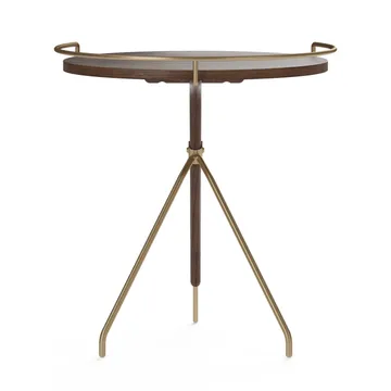 Umanoff 边桌 胡桃木抛光黄铜 - 45cm - Audo Copenhagen