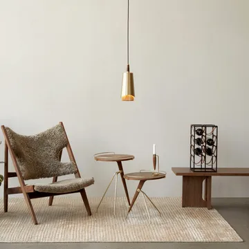 Umanoff 边桌 胡桃木抛光黄铜 - 45cm - Audo Copenhagen