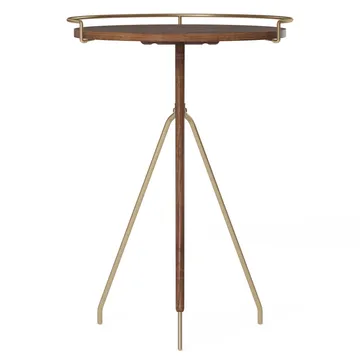 Umanoff 边桌 胡桃木抛光黄铜 - 60cm - Audo Copenhagen