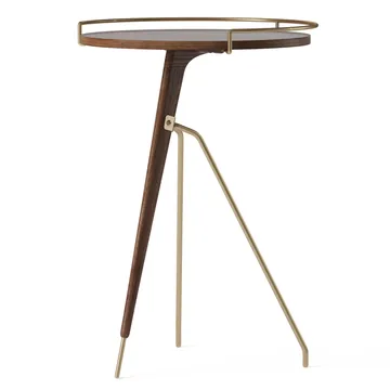 Umanoff 边桌 胡桃木抛光黄铜 - 60cm - Audo Copenhagen