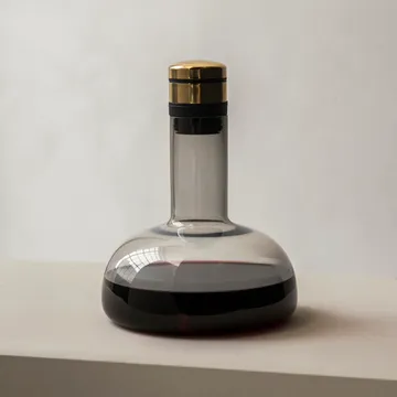 Wine breather deluxe醒酒器 - 烟灰色_黄铜色 - Audo Copenhagen