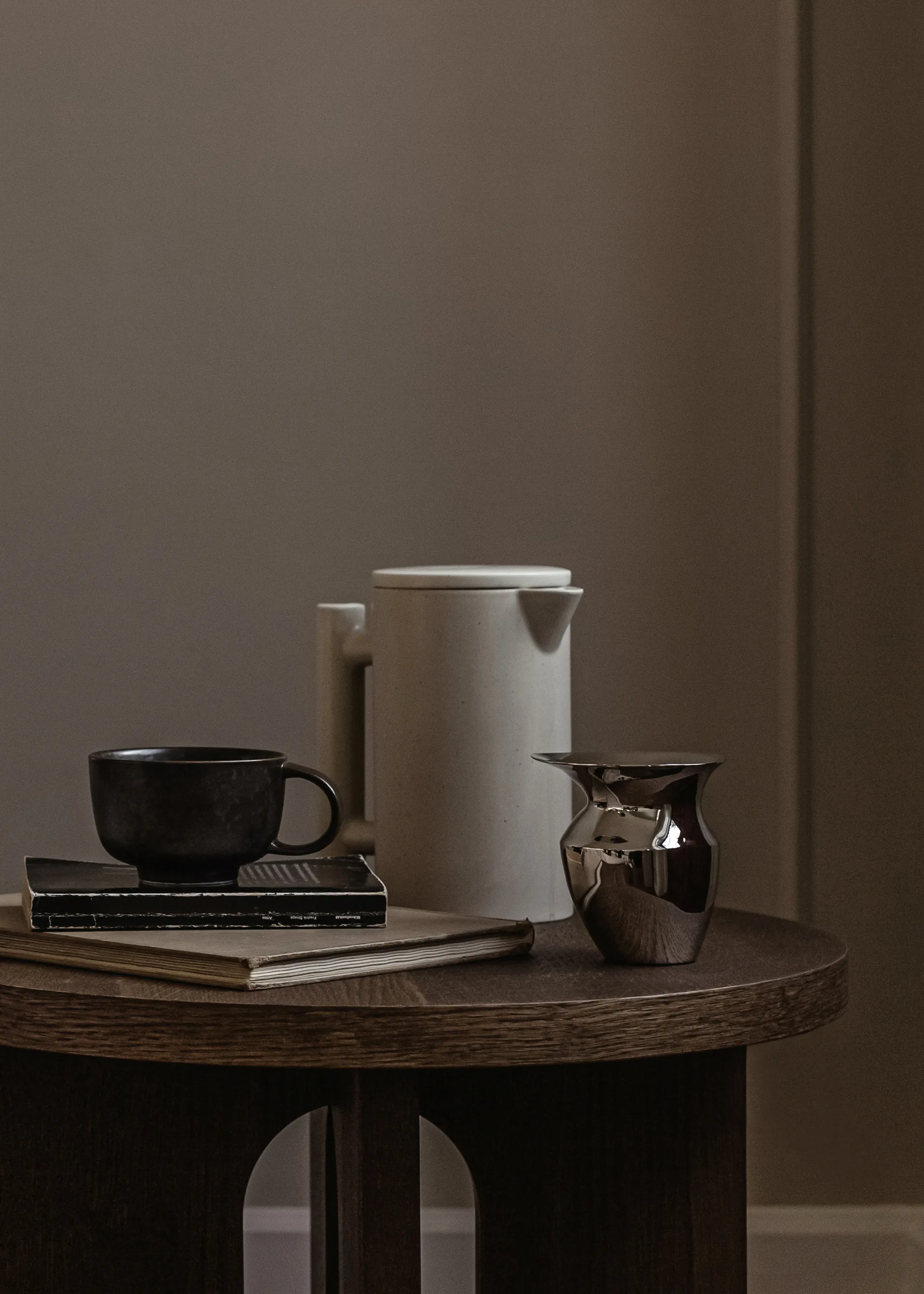 Yana coffee pot 1 liter, 灰色 釉面 Audo Copenhagen