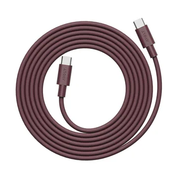 AVOLT x Bauhaus-Archiv Cable 1 USB C to USB C - Mulberry 红色 - Avolt