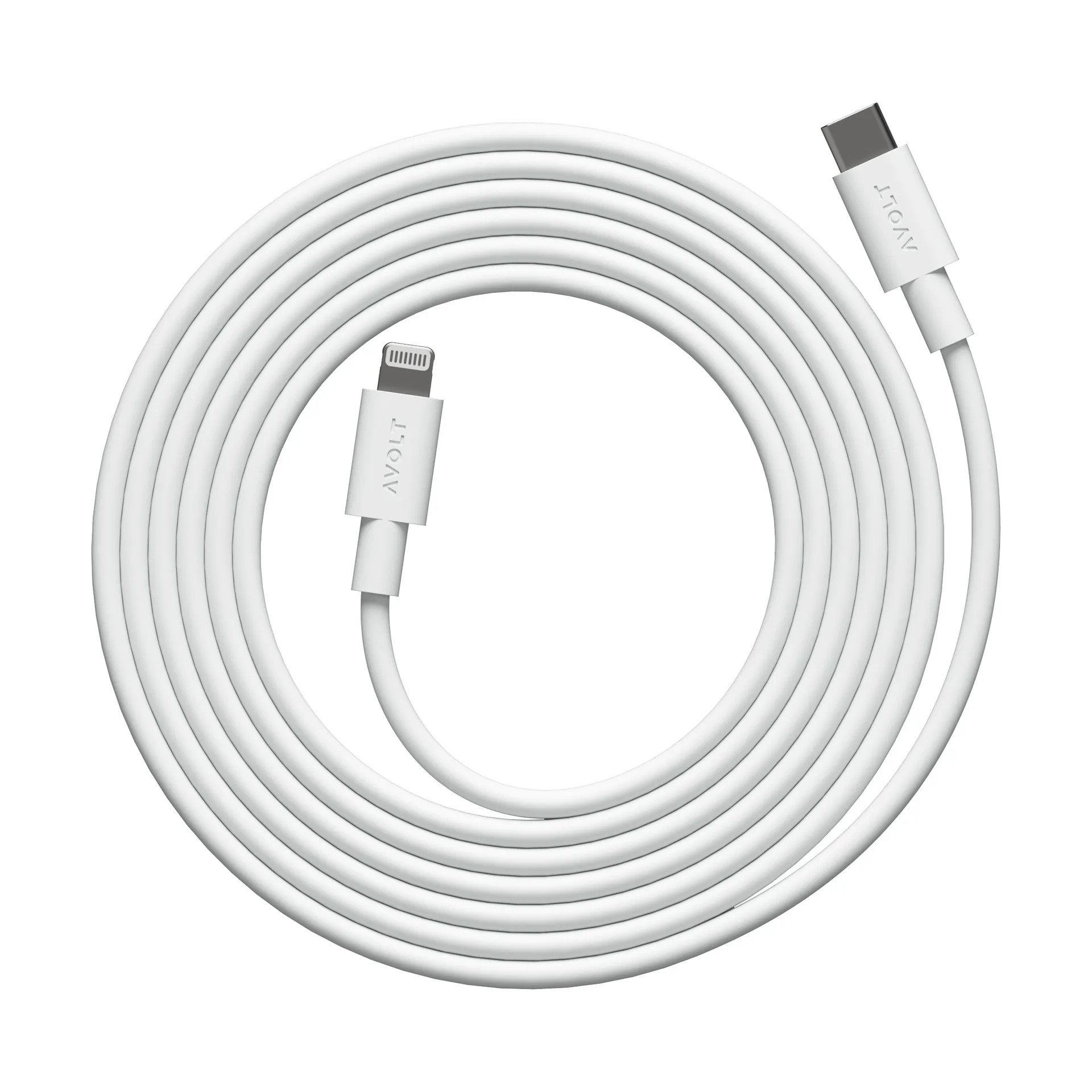 Cable 1 USB C to Lightning charging cable 2m, 白色 Martinelli Luce Edition Avolt