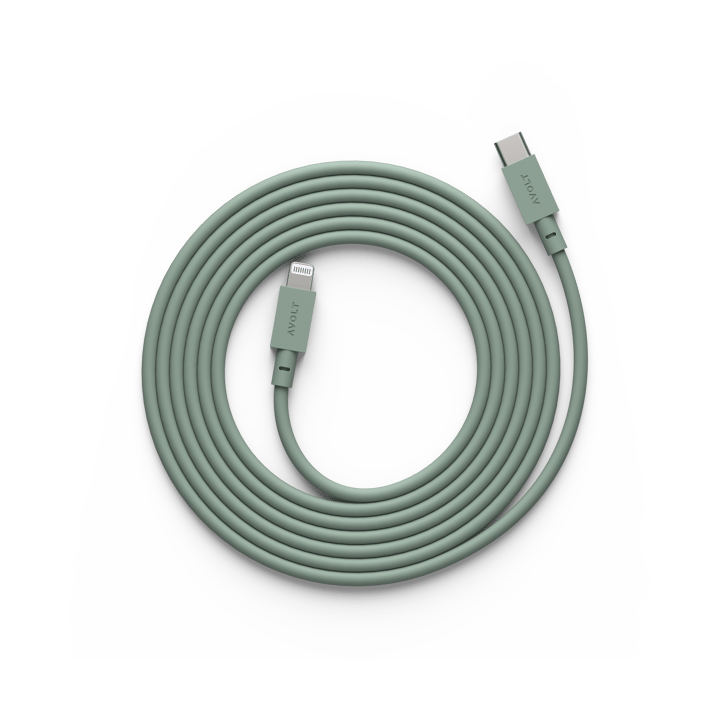 Cable 1 USB C to Lightning charging cable 2m - 自然木色 绿色 - Avolt