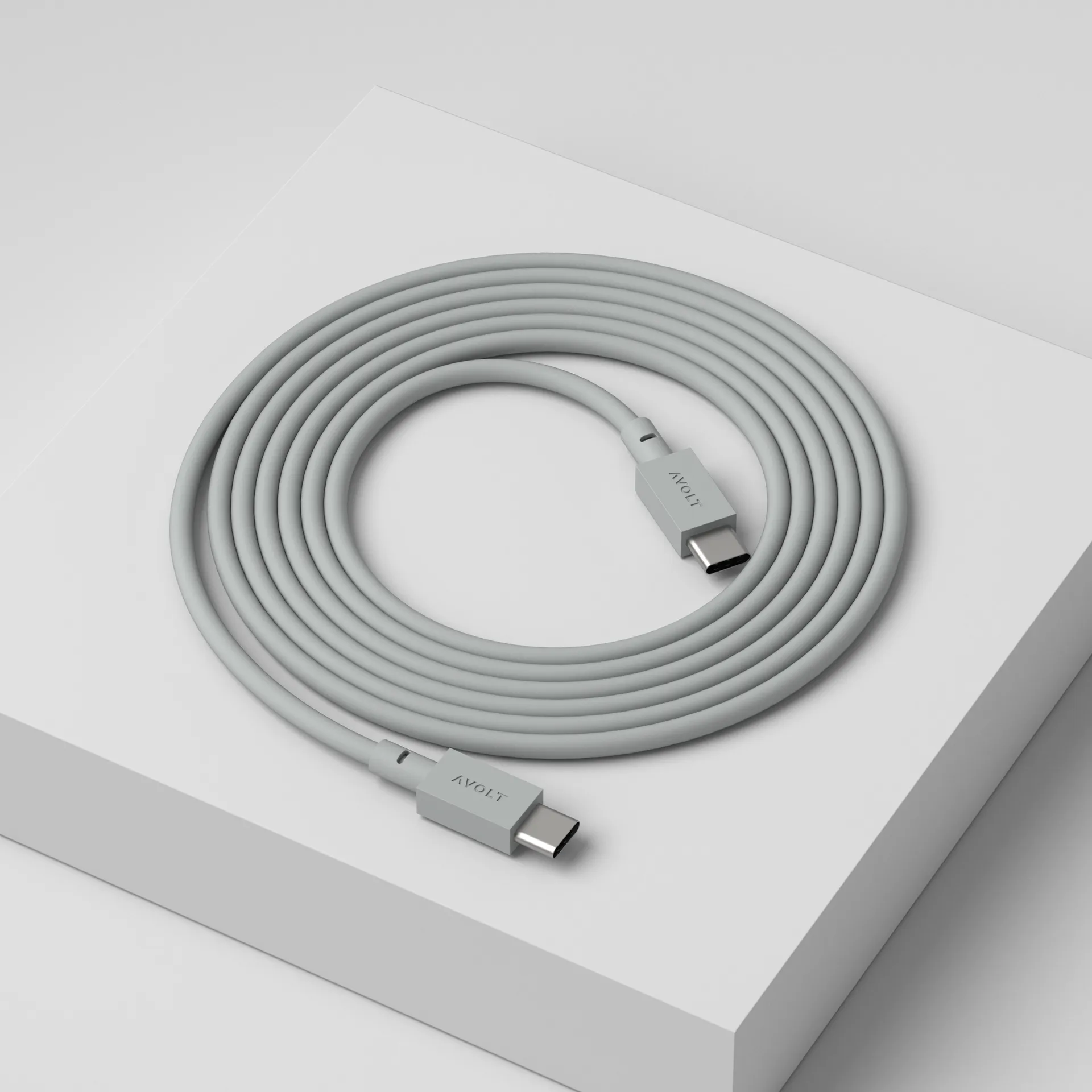 Cable 1 USB-C to USB-C charging cable 2 m, Gotland 灰色 Avolt