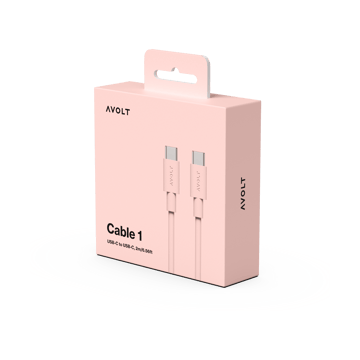 Cable 1 USB-C to USB-C charging cable 2 m - New 粉色 - Avolt