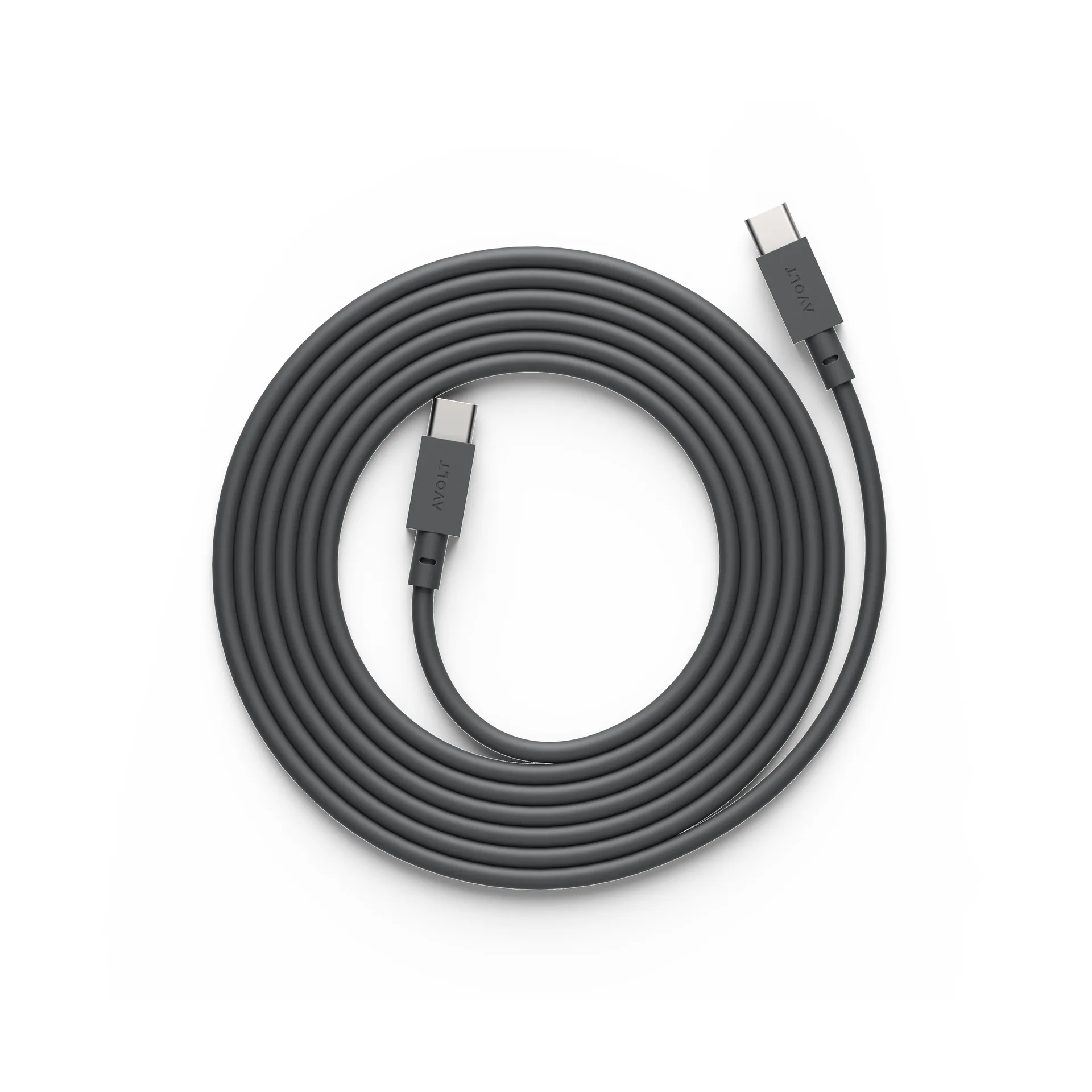 Cable 1 USB-C to USB-C charging cable 2 m, Stockholm 黑色 Avolt