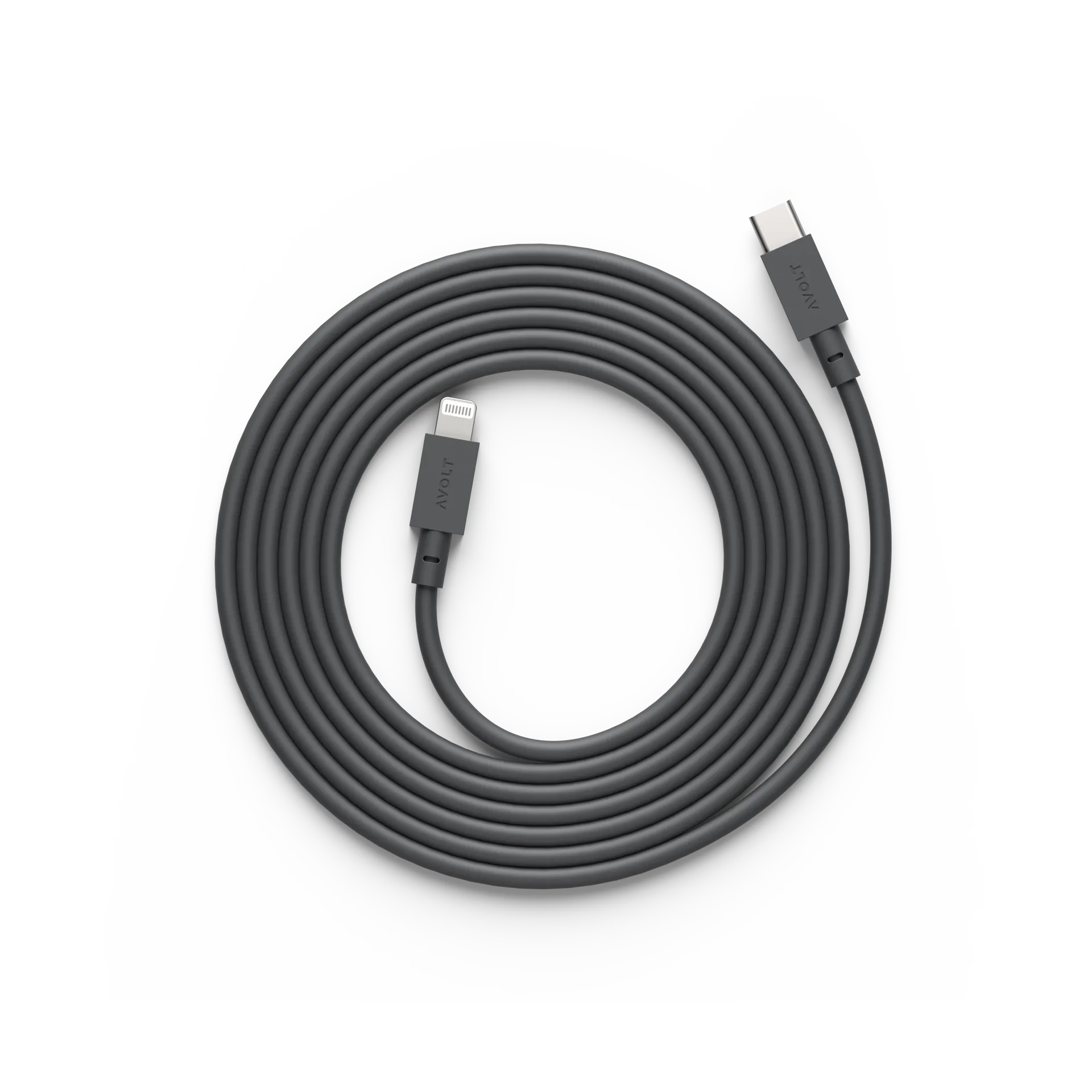 Cable 1 USB C转Lightning 充电线2m, 斯德哥尔摩黑 Avolt