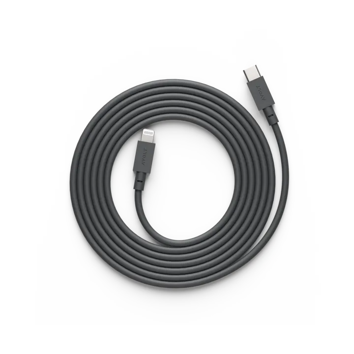 Cable 1 USB C转Lightning 充电线2m - 斯德哥尔摩黑 - Avolt