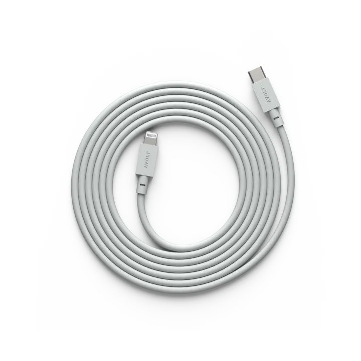 Cable 1 USB C转Lightning 充电线2m - 哥特兰灰 - Avolt