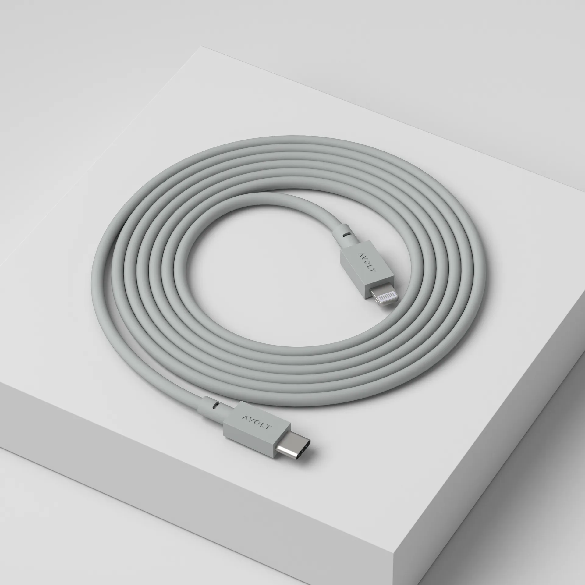 Cable 1 USB C转Lightning 充电线2m, 哥特兰灰 Avolt